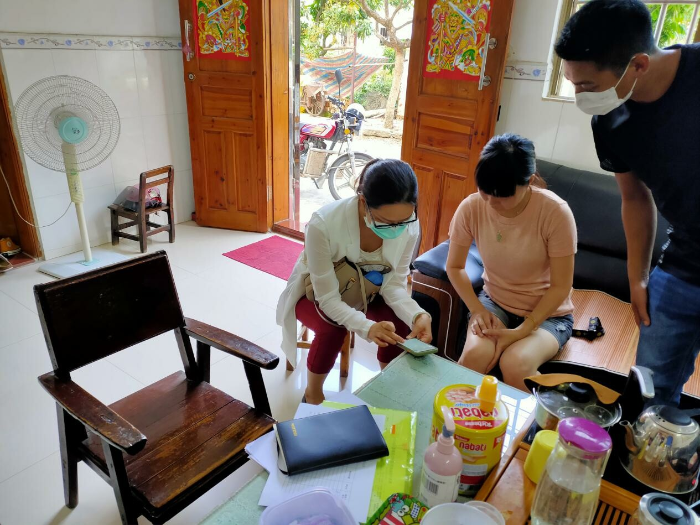 区统计局到大鳌镇东卫村开展一体化住户调查访户调研工作_1