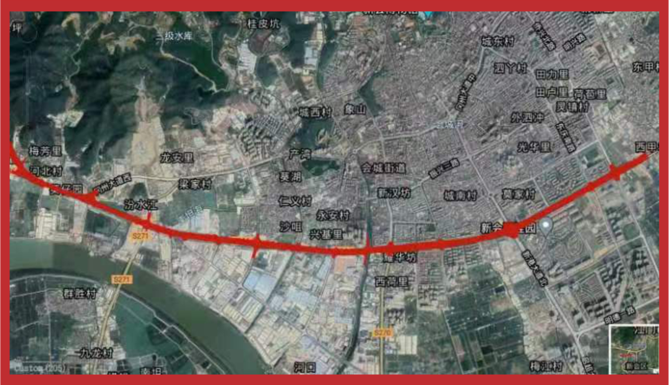社会稳定风险评估公示(国道g240线新会会城至牛湾段改建工程会城段